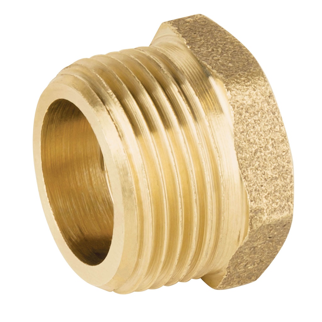 Reduccion bushing de laton, 1' x 1/2', Foset