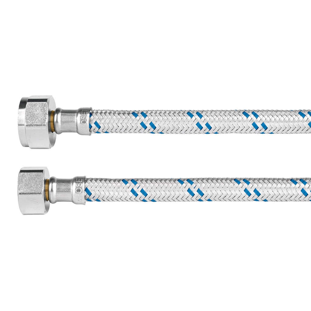 Manguera p/WC, aluminio, 1/2' x 7/8', 35 cm, Foset