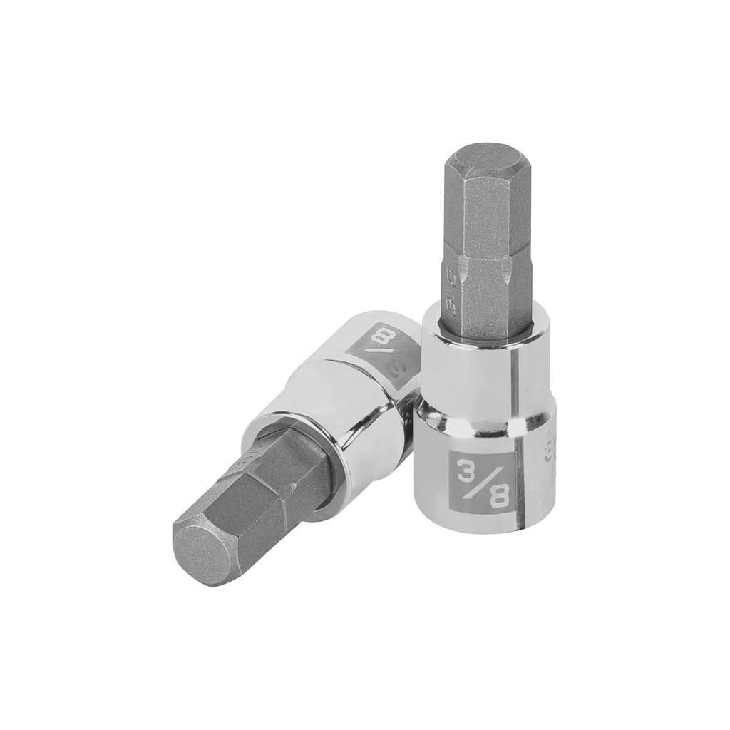 Dado punta hexagonal de 3/8', cuadro 3/8', Truper