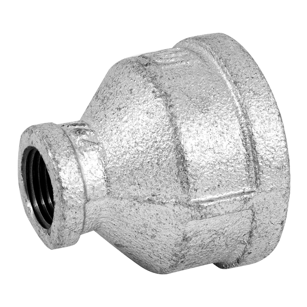Reduccion campana acero galvanizado 1-1/2' x 1/2', Foset