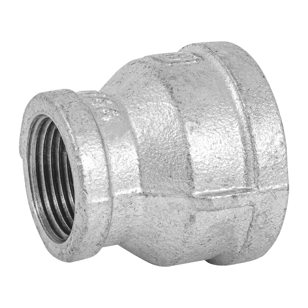 Reduccion campana acero galvanizado 1-1/2' x 1', Foset
