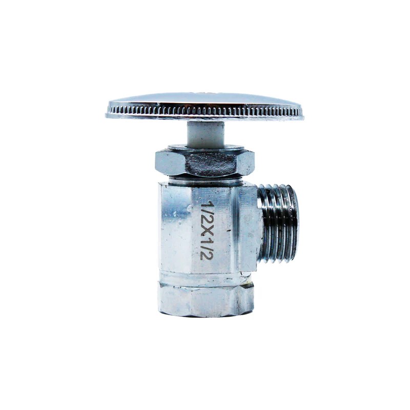 Valvula de Control Angular 1/2" X 1/2" 100% Laton Plomacy (En Cajita) (VCA13)