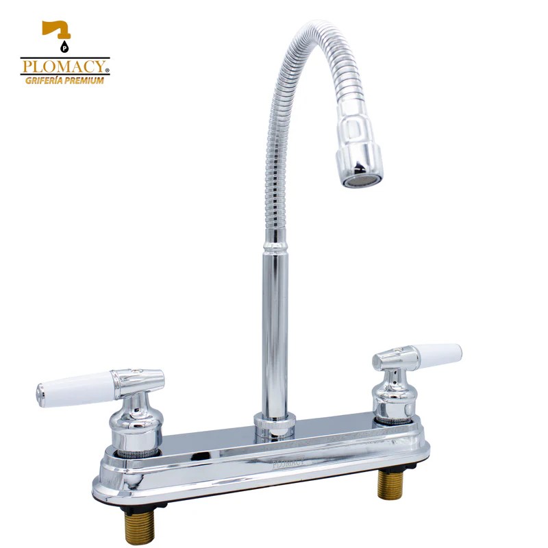 Mezcladora Para Fregadero 8&quot; Cuello Flexible Plomacy  (PM8FP)