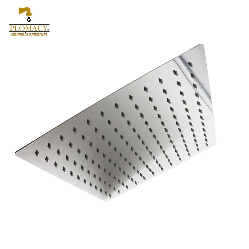 Regadera Cuadrada de 30cm Acero Inoxidable Plomacy (RC30)