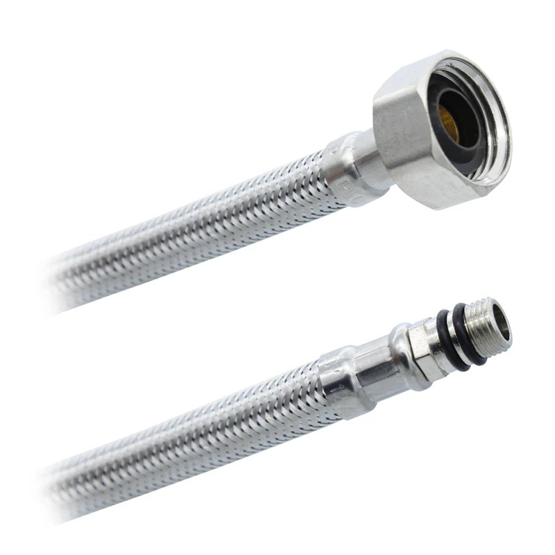 Conector Flexible Para Monomando 3/8&quot;COMP X 1/2&quot;FIP X 55cm. Acero Inox. Plomacy (CMM55)