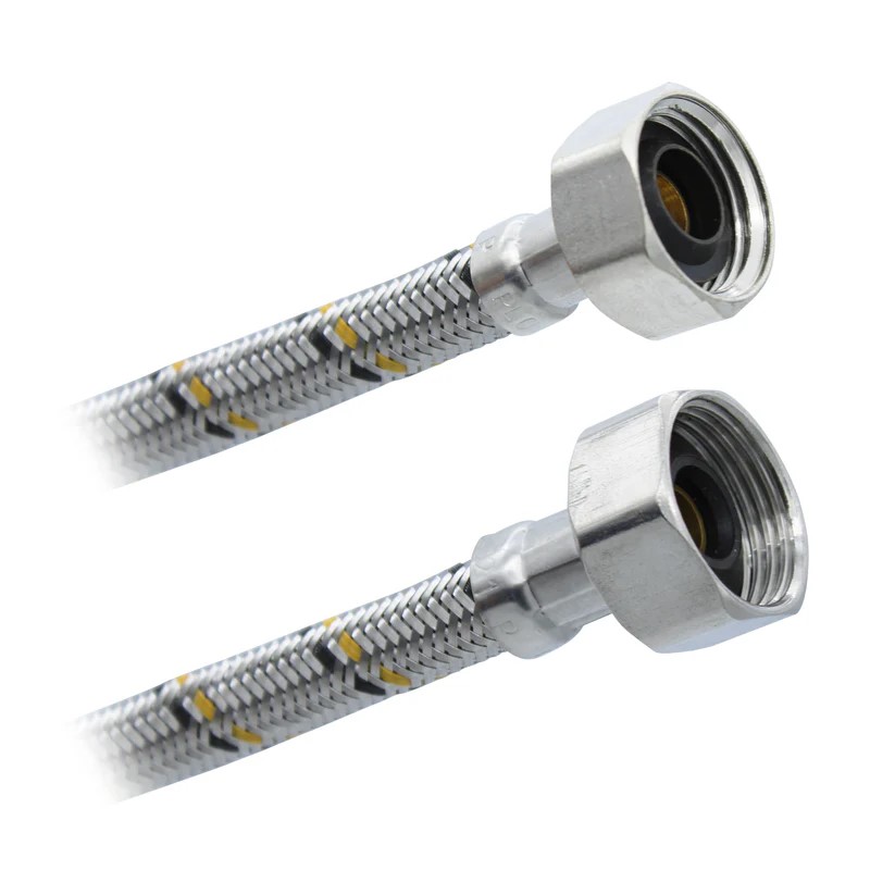 Conector Flexible Para Sanitario 7/8&quot;FIP x 1/2&quot;FIP x 55cm. Aluminio Plomacy (CFS55)