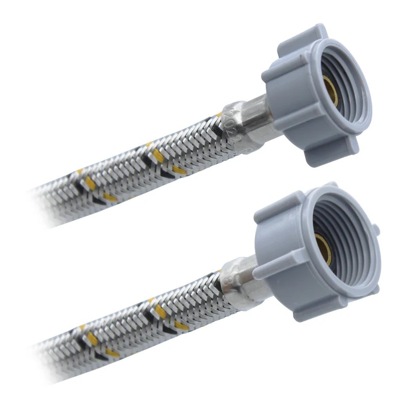 Conector Flexible Para Sanitario 7/8&quot; AM X 1/2&quot; AM X 55cm. Acero Inox. Plomacy (CSA55)