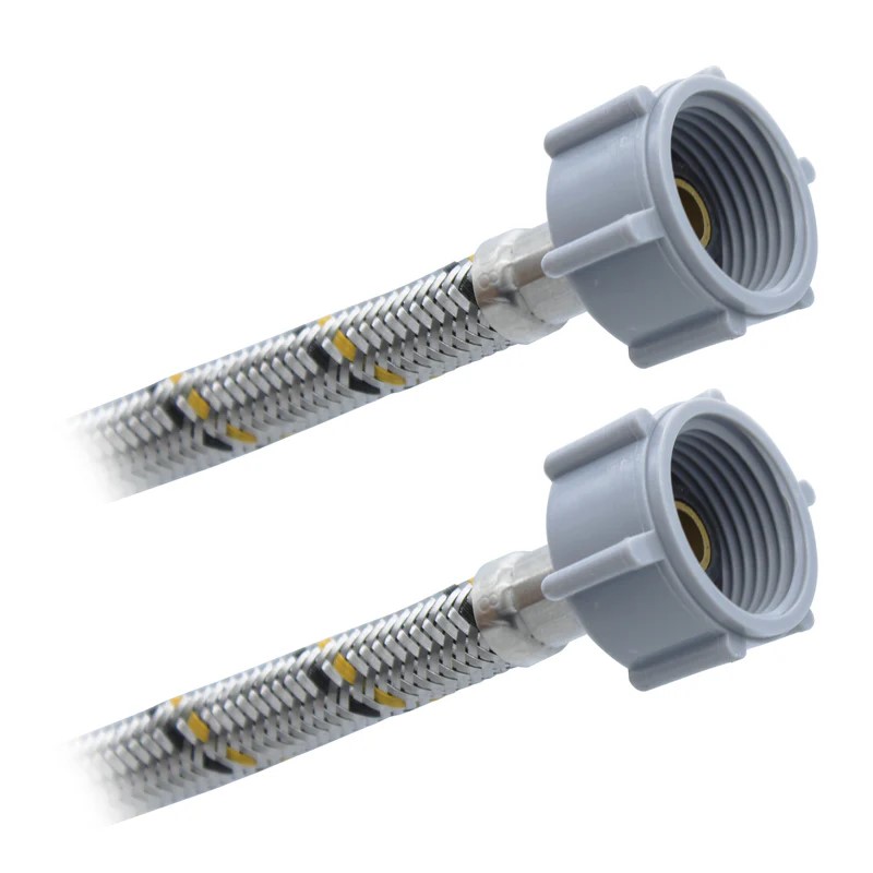 Conector Flexible Para Sanitario 7/8&quot; AM X 7/8&quot; AM X 35cm. Acero Inox. Plomacy (CSA22)