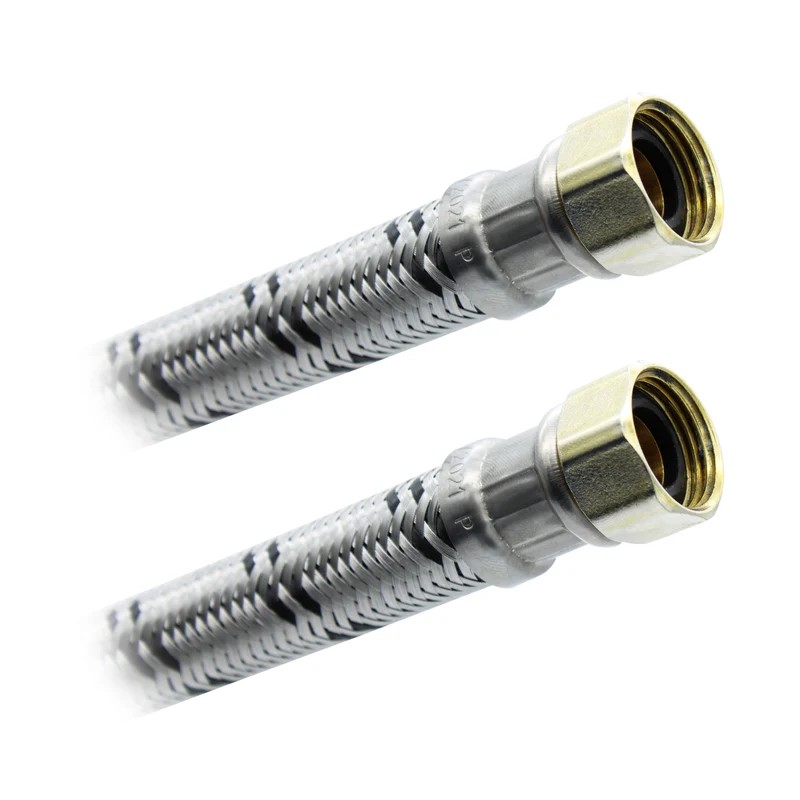 Conector Flexible Para Boiler 1/2&quot; X 1/2&quot; X 80cm. Aluminio Plomacy (CBA80)