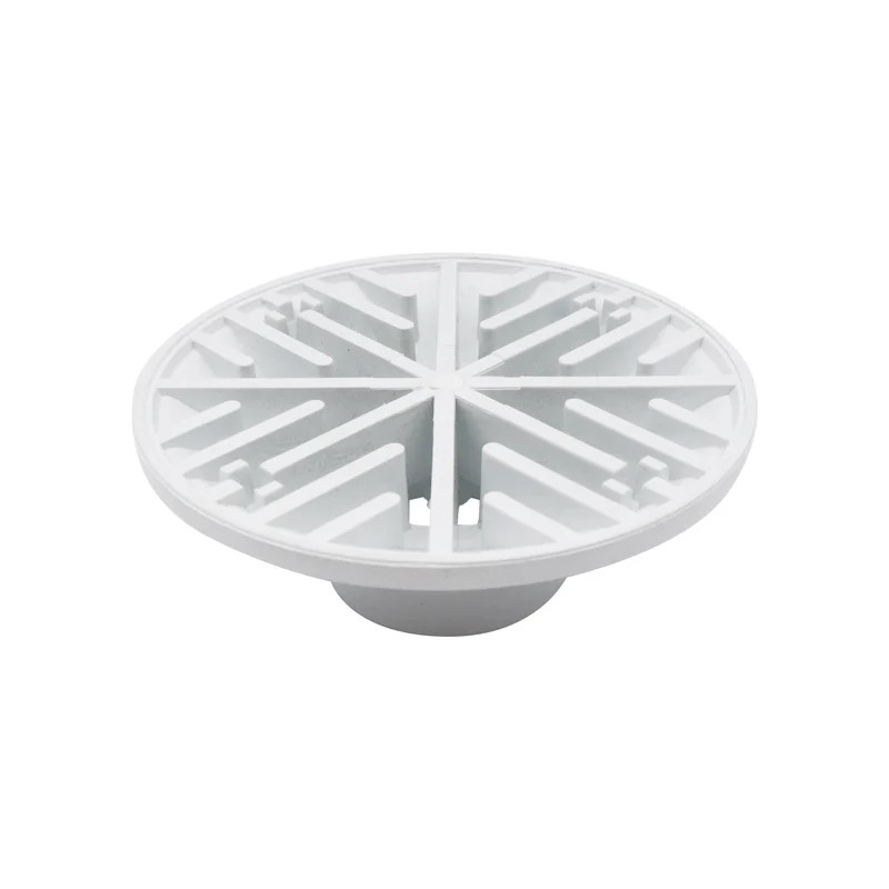 Coladera Redonda Blanca Para Tubo #2 (9681)