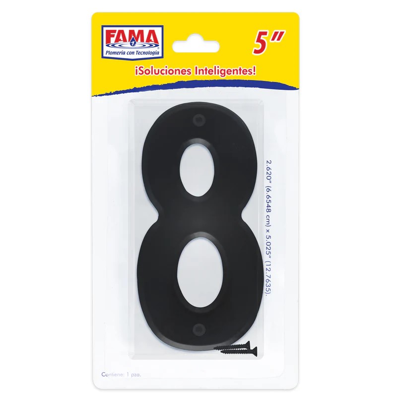 Numero Para Exterior  "8"  en Blister  (2218)