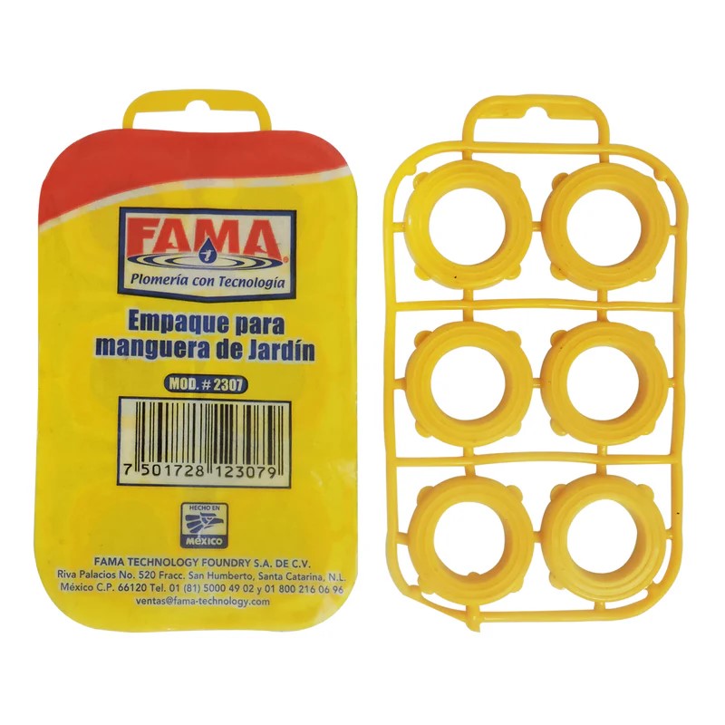 Empaques Para Conexion de Manguera  (Araña Con 6 Empaquitos)   (2307)