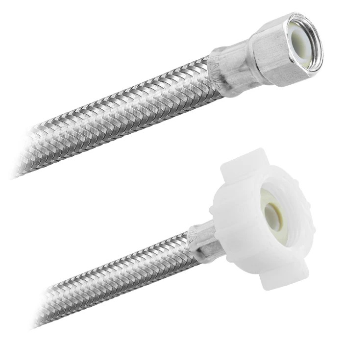 FamaFlex Premium Para Sanitario 3/8&quot; COMP X 7/8&quot; AM X 22cm.-9&quot;  (3543)