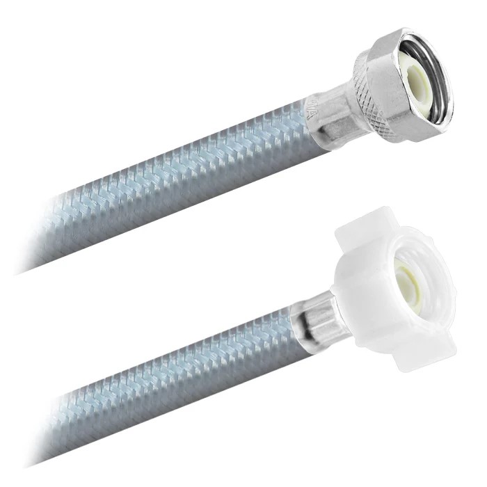 FamaFlex Poliacero Para Agua Potable 1/2" FIP x 1/2" AM x 55cm.-22"  (3912)