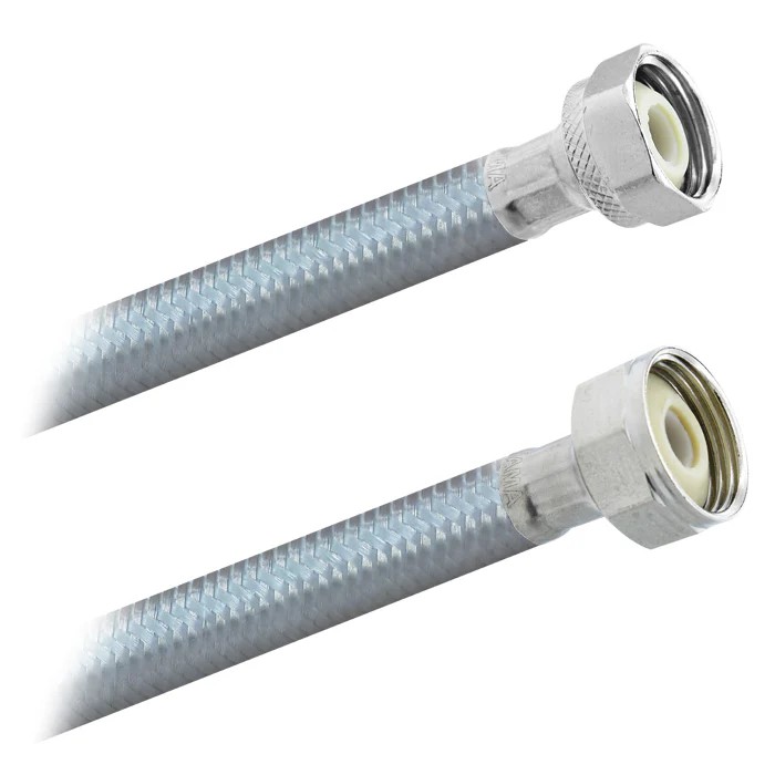 FamaFlex Poliacero Para Sanitario 1/2" FIP x 7/8" FIP x 22cm.- 9"   (3840)