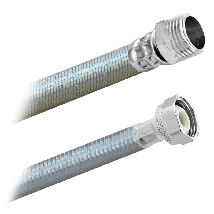 FamaFlex Poliacero Para Boiler Macho 1/2" FIP x 3/4" M x 80cm.-32"  (3985)