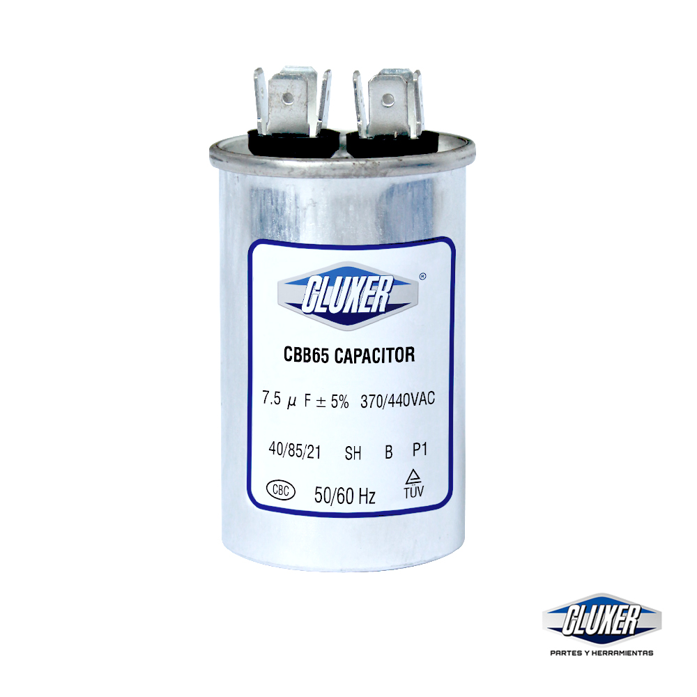 1 Capacitor De Trabajo 7.5 Mf, Dual 440-370vac +-5%, 50/60hz