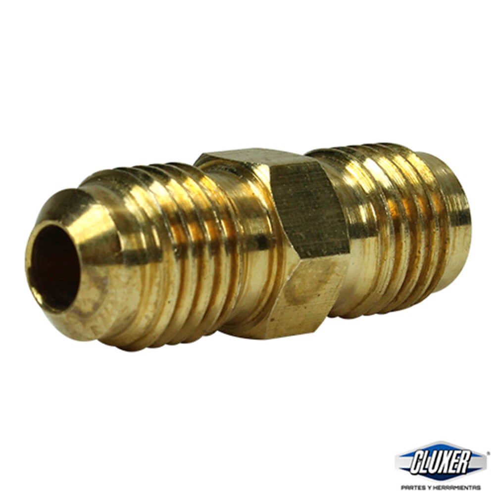 1 Niple Union Flare De Bronce 3/8 X 3/8 Pulgadas, Cluxer