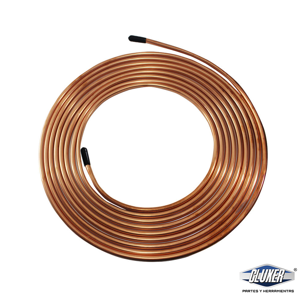 1 Tubo Cobre Flexible 1/4 15.24 Mts Modelo: Cxtcf15-1/4