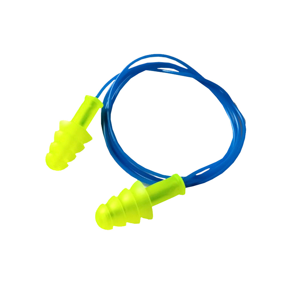 TAPON AMARILLO REUTILIZABLE 27DB, C/CORDON, BOLSA C/1 PAR, CAJA M. 1,000 PARES