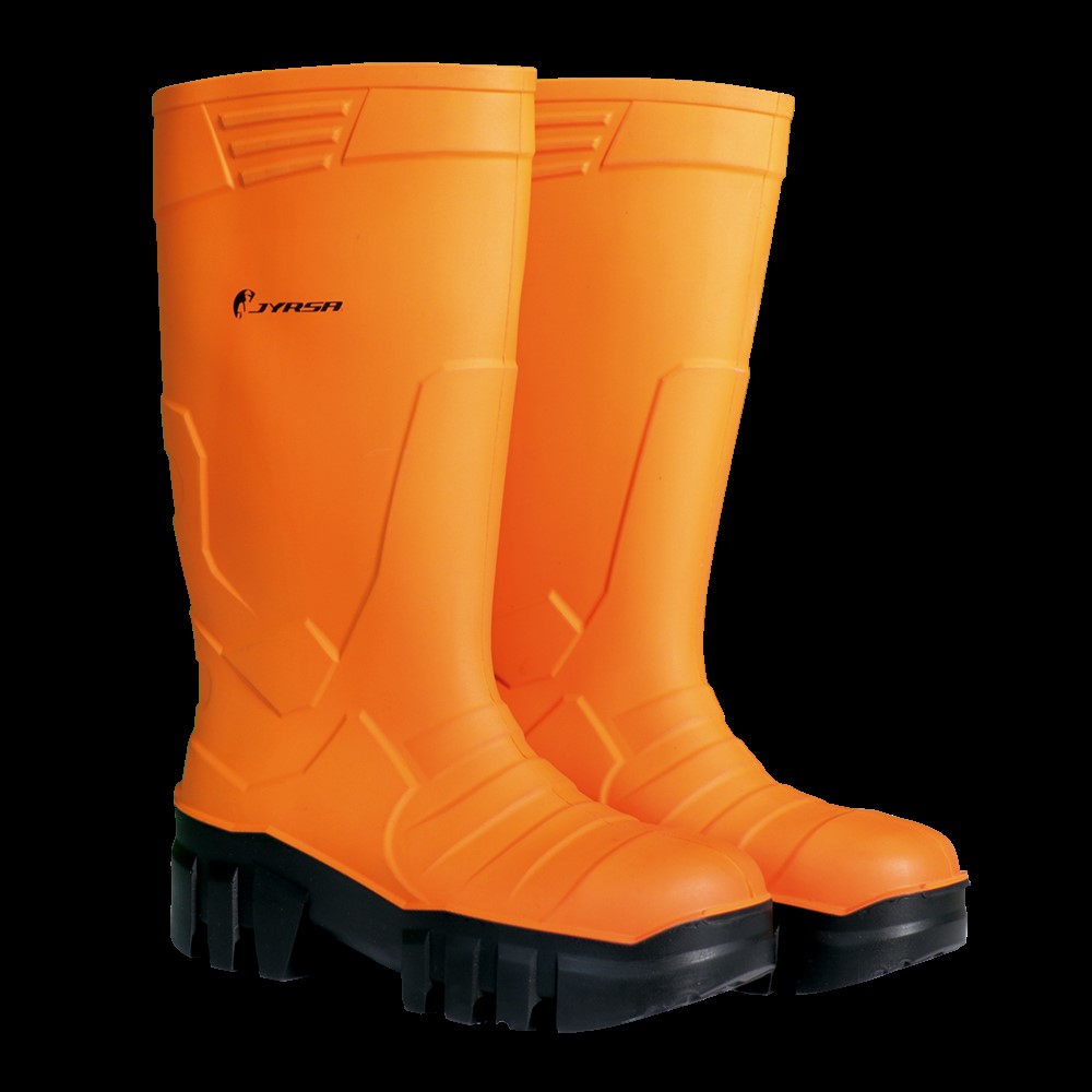 BOTA DE SEGURIDAD DE TPU TERMICA ANARANJADA TALLA 30