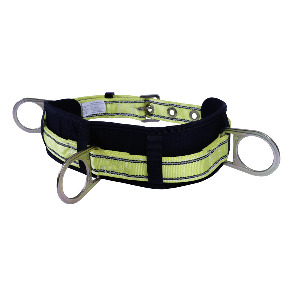 CINTURON DE SEG. CON BANDA DE NYLON CON ANILLO D ESPALDA Y COSTADOS