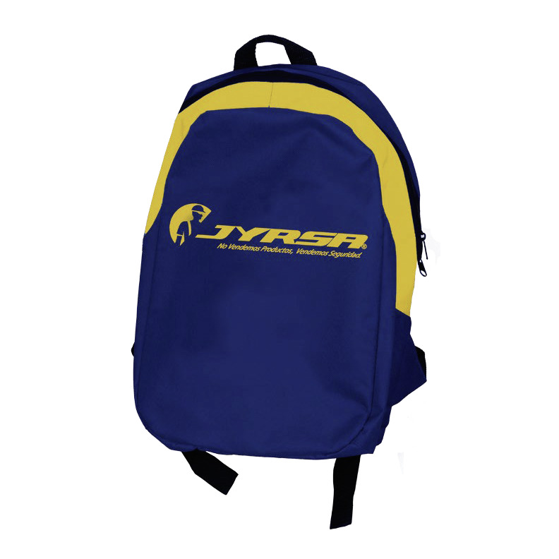 MOCHILA PORTA EQUIPO DE NYLON AZUL.