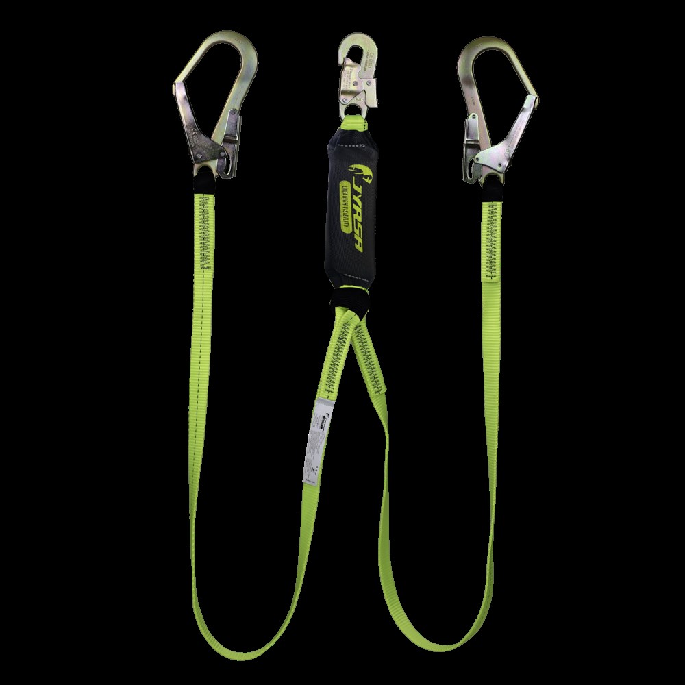 AMORTIGUADOR DE LINEA VERDE CON BANDA DOBLE DE 1 PULG. X 1.83 MTS CON UN GANCHO