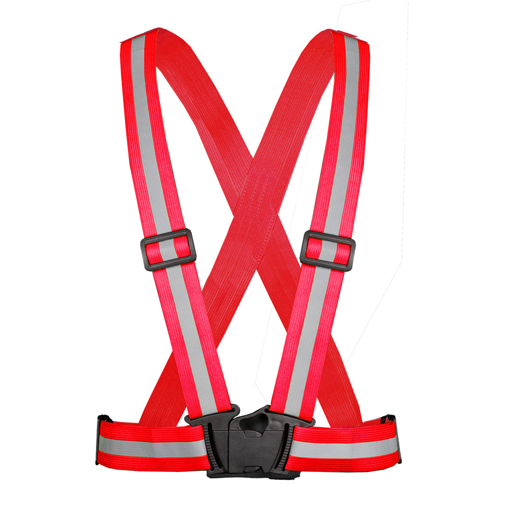 CHALECO CARRILLERO ELASTICO DE ALTA VISIBILIDAD ROJO UNITALLA