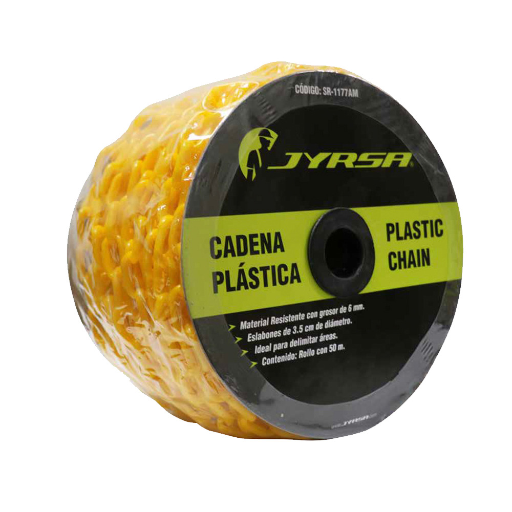CADENA PLASTICA AMARILLA PARA DELIMITAR AREAS
