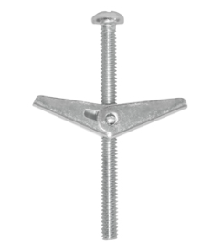 NA4076 SUJETADOR TIPO MARIPOSA 1/4" x 3" GALVANIZADO (CAJA CON 50 PIEZAS)