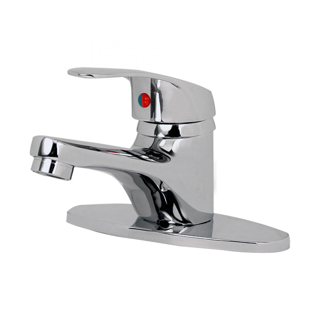 MEZCLADORA MONOMANDO P/LAV.4&quot; C/CUB. A.CROMO