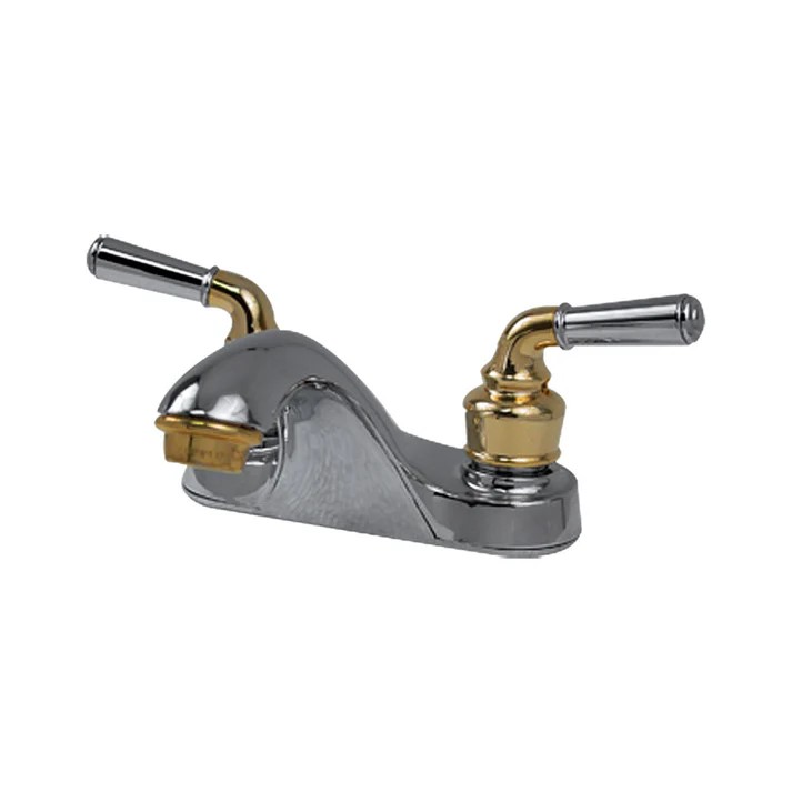 MEZCLADORA 4" ORO-CROMO S/DESAGUE