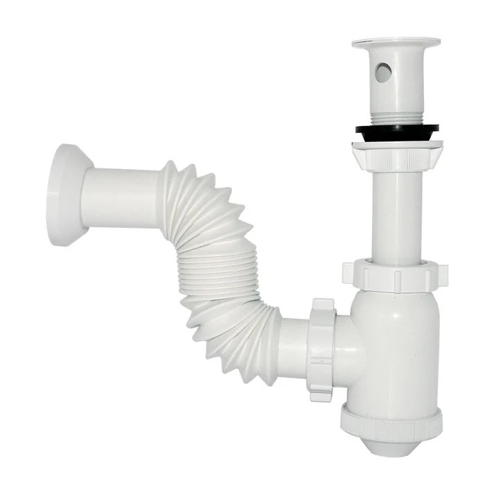 TRAMPA P/LAVABO COMPLETA SALIDA FLEXIBLE