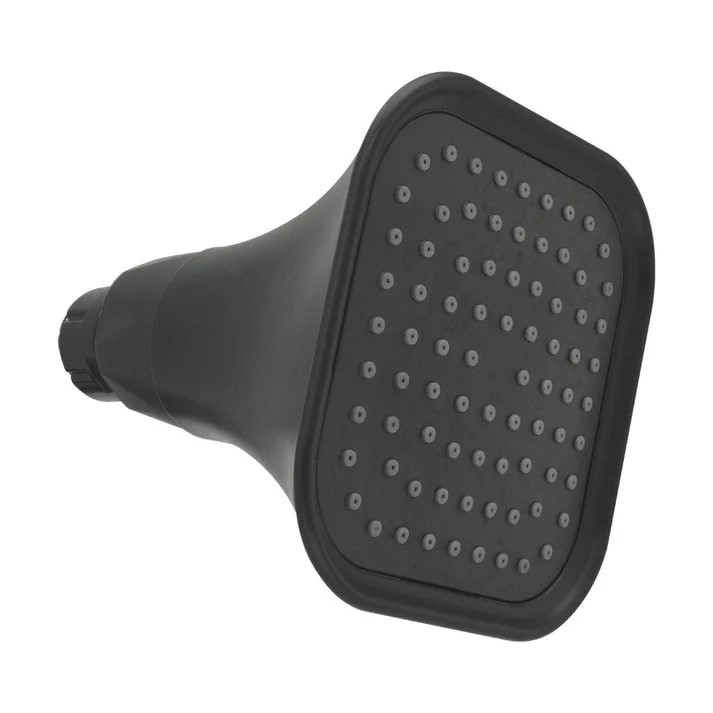 REGADERA PIRAMIDAL 3 3/4 95MM DE ABS A/NEGRO