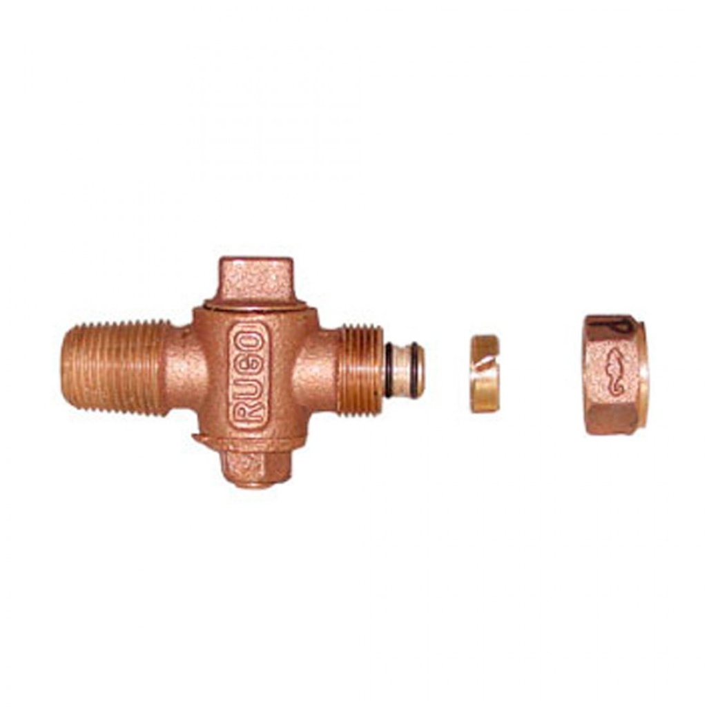 1/2" VALVULA INSERCION P/TUBO PLASTICO