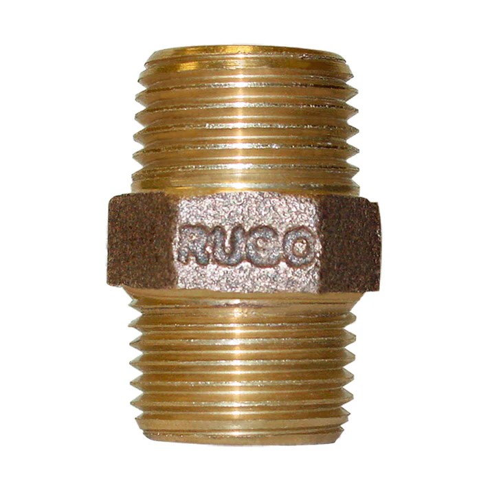 NIPLE 1/2 X 1/2 EN BRONCE