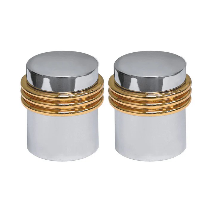 JUEGO MAN.ASIA P/LAV.ORO-CROMO ESTRIA "H"