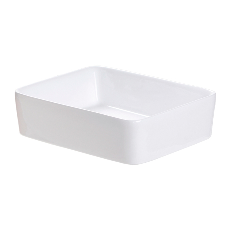 LAVABO CUADRADO 49X38X13.5 S/ORIFICIO