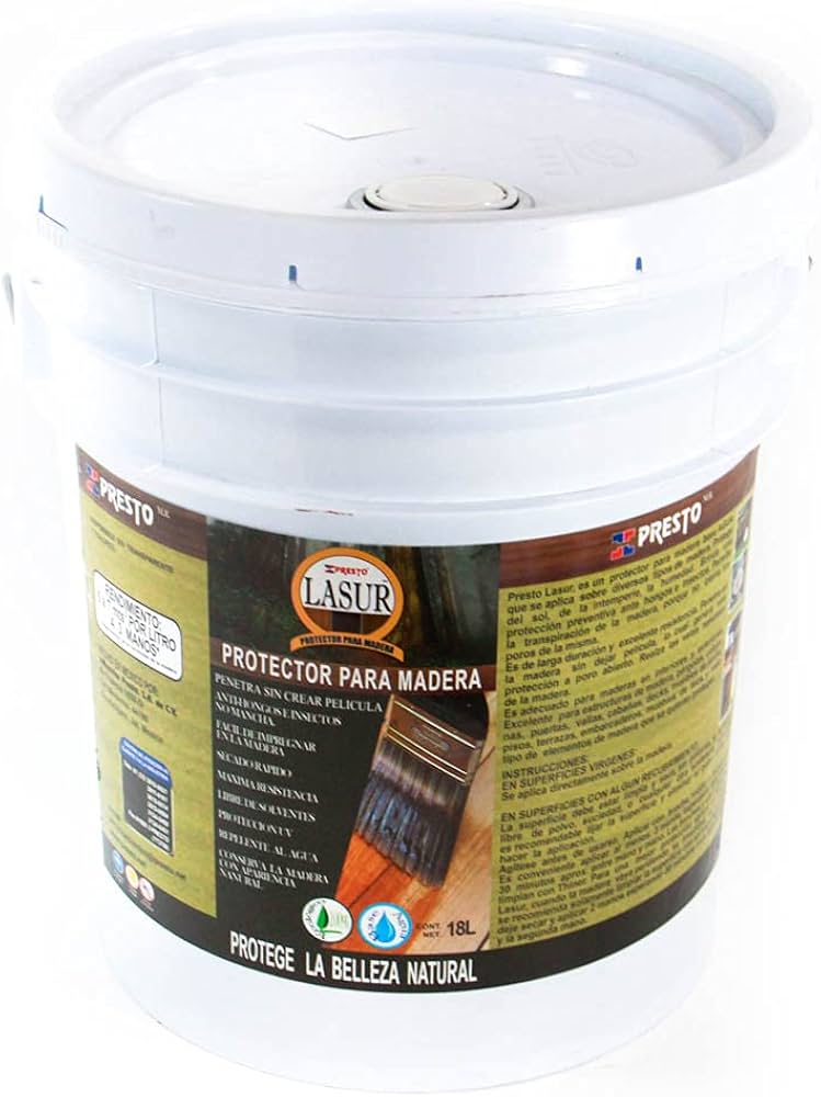 PROTECTOR P/MADERA LASUR CHOCO CUBETA 18 LT