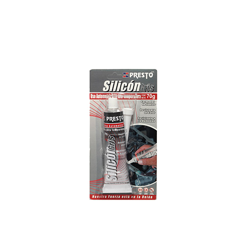 SILICON PRESTO 100% GRIS TUBO 70 GR