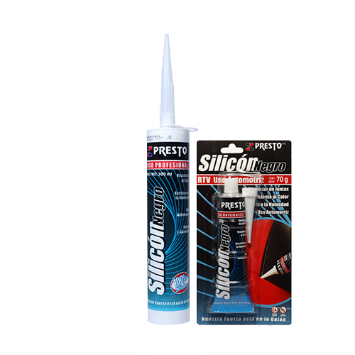 SILICON 100 % RTV NEGRO CARTUCHO 300 ML