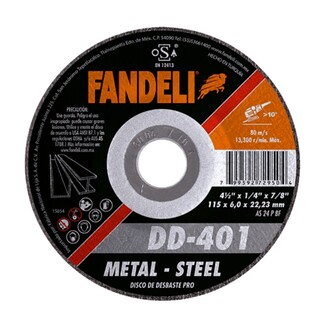 DISCO FNDL.PRO DESB.MTL.  4 1/2”