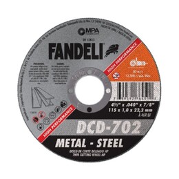 DISCO FNDL.HP  CTE.MTL.  4 1/2”DELG