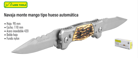 9568 Navaja monte mango tipo hueso automática