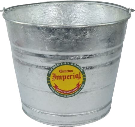 CUBETA LAMINA GALVANIZADA N.10 8.4 LTS