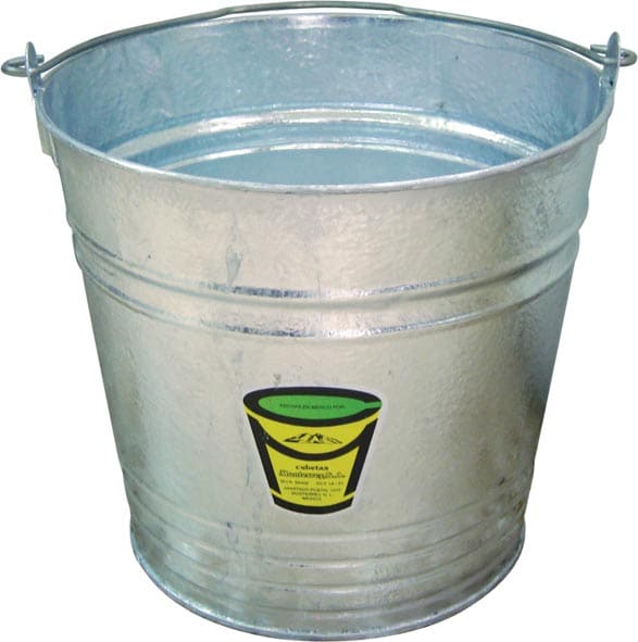 CUBETA LAMINA GALVANIZADA N.16 15.8 LTS.
