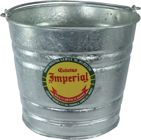 CUBETA LAMINA GALVANIZADA N.8 7.3 LTS