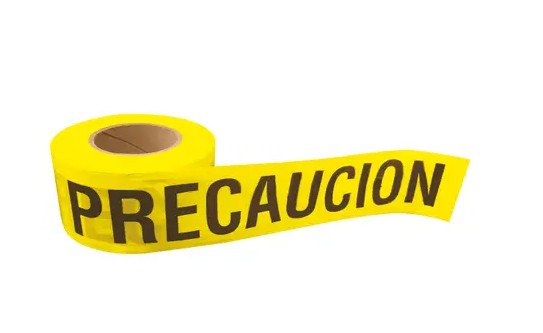 137300 Cinta barricada pulgadas Precaución pulgadas 304 mt Surtek