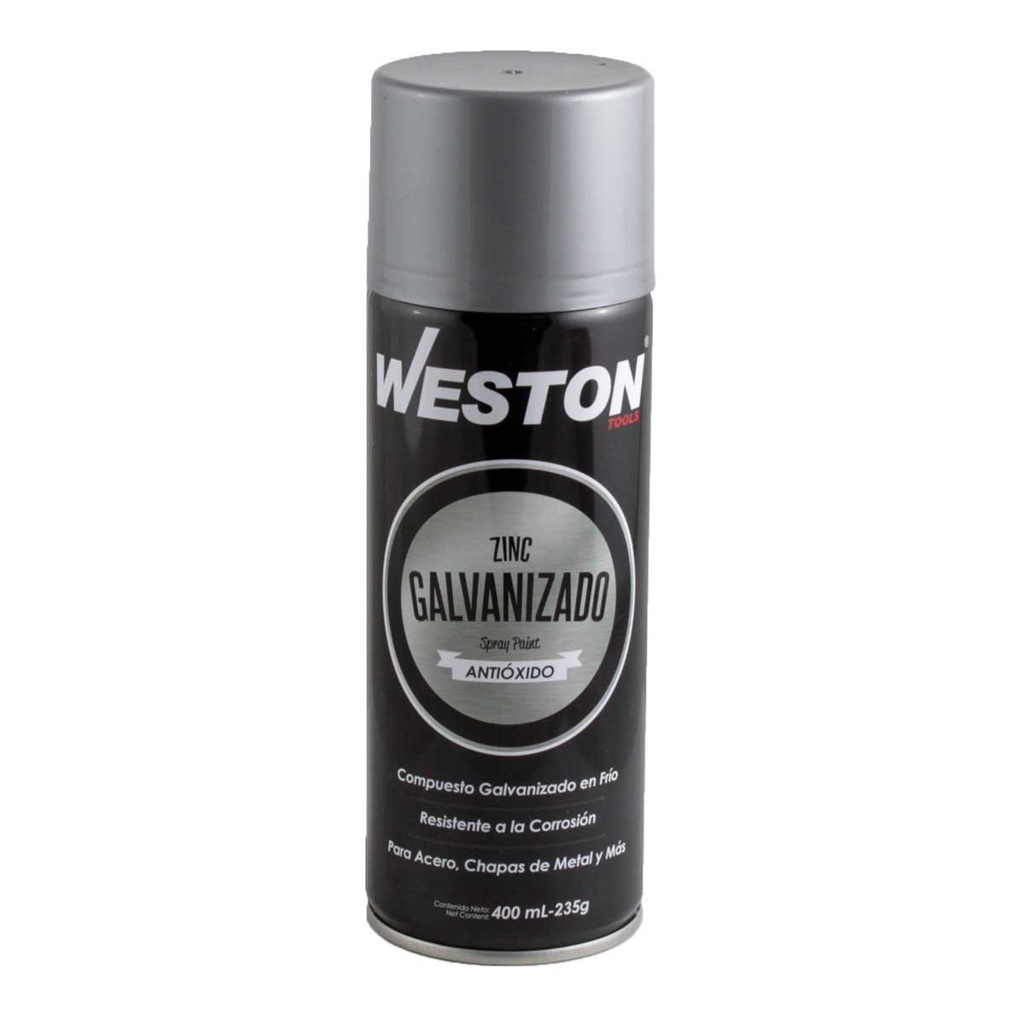 PINTURA EN AEROSOL ZINC GALVANIZADO 400ml